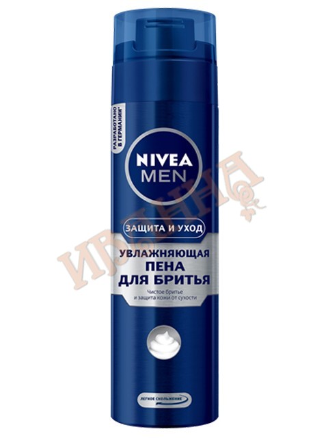 Пена для бритья Увлажняющая Защита и уход 200мл/12 (NIVEA for men Shaving)